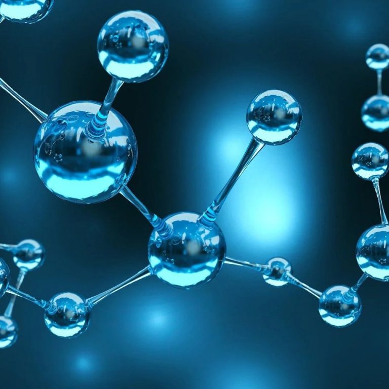 Illustration of hydrogen molecules